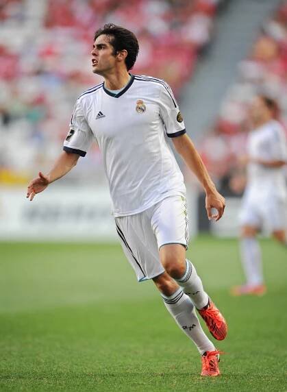 LISBON, PORTUGAL - JULY 27: Kaka of Real Madrid reacts during the Eusebio Cup match between Benfica and Real Madrid at Estadio da Luz on July 27, 2012 in Lisbon, Portugal.  (Photo by Jasper Juinen/Getty Images)