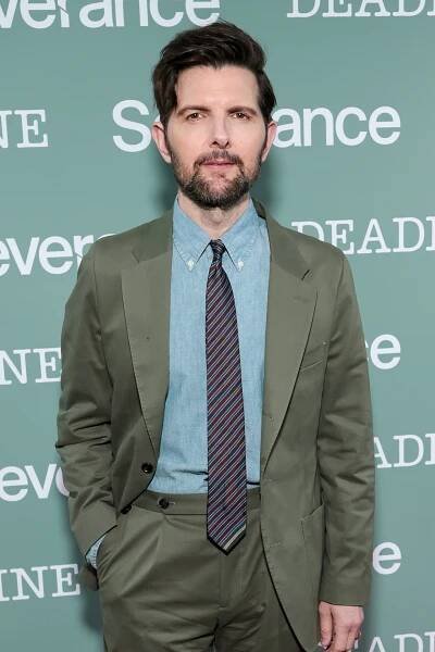 In LA, Adam Scott drops an innie/outie menswear crossover