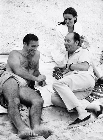 Sean Connery, Claudine Auger, Terence Young - Thunderball - Z natáčení