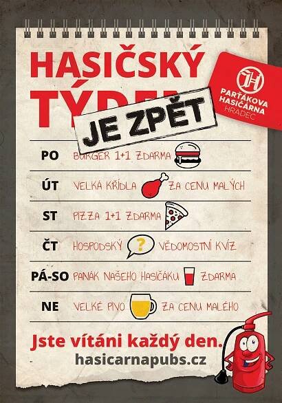 Parťákova Hasičárna Hradec Králové | unikátní koncept snoubící dokonalé pivo a vynikající jídlo