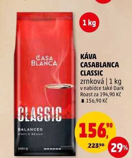 KÁVA CASABLANCA CLASSIC zrnková, 1 kg 