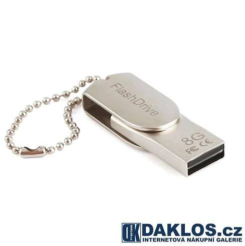 Mini USB Flash disk OTG 8 GB pro IOS iPhone / iPad / iPod - kovová