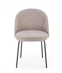 Jídelní židle K451, šedá + světlý ořech