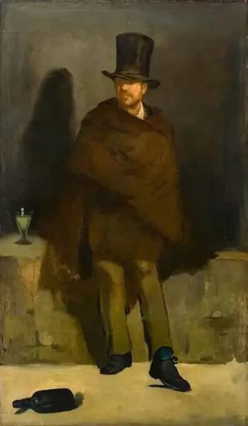 Obrazy - Manet, Edouard: Piják absintu - reprodukce obrazu