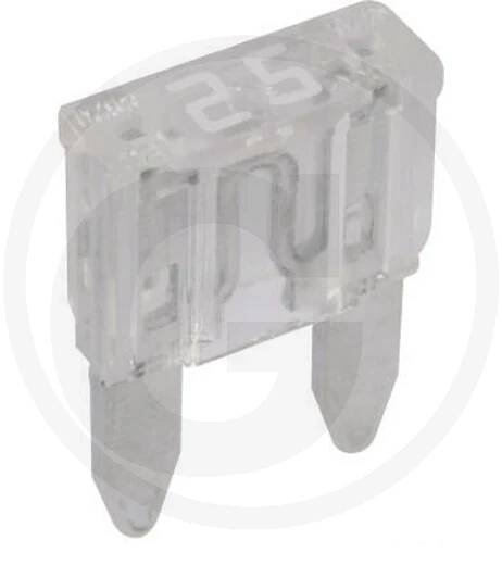 Pojistka nožová mini 25A 12V bílá