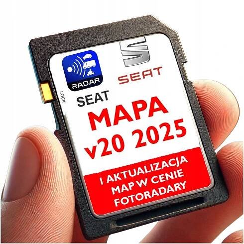 Mapa pro navigaci Evropa SEAT Alhambra Arona Ateca Ibiza Leon Toledo paměťová karta SD
