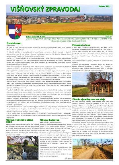 ZPRAVODAJ ČÍSLO 60. – Višňovský zpravodaj