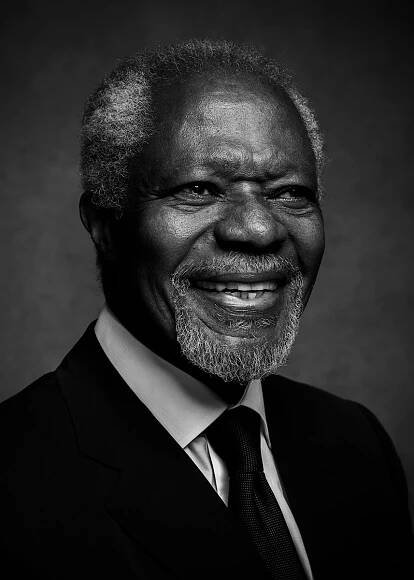 Kofi Annan/one Young World 2017 For Vanity Fair UK - Ricardo Pinzón Hidalgo
