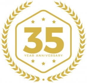 35 Years in Business Badge