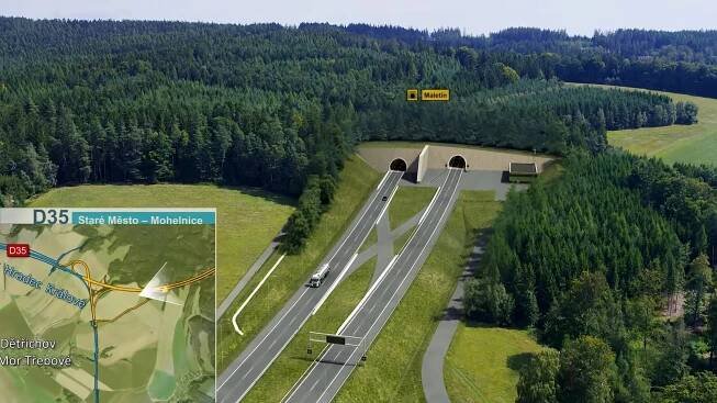 D35 z Mohelnice na Hradec je o kus blíž, má územko