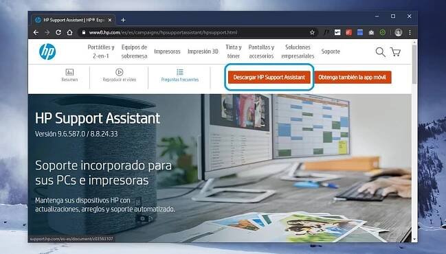 Descargar HP Support Assistant