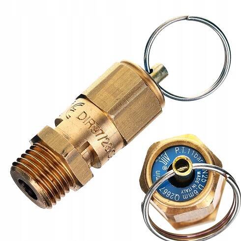 Bezpečnostní ventil pro kompresor 1/4" 11 bar