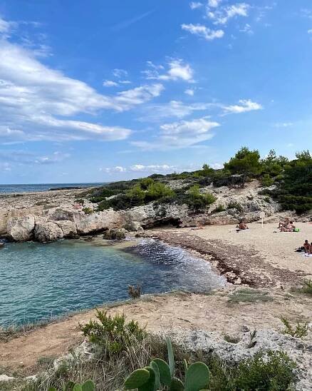 Cala Verde Puglia Italy - rocky and sandy cove