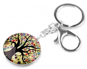 Přívěsek na klíče / kabelku strom života, mandala - Prima Obchod