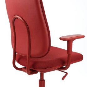 SMÖRKULL Kancelářská židle s područkami - Gräsnäs červená