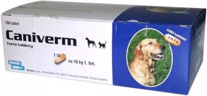 Caniverm forte tbl 100 x 0,7 g
