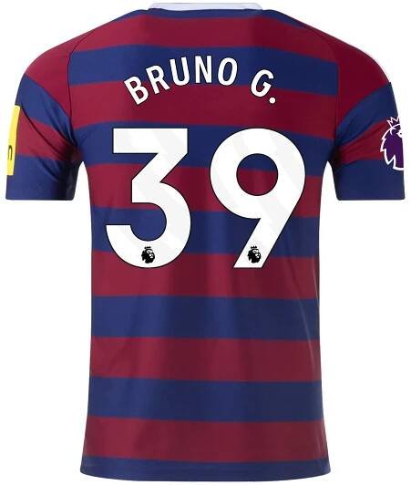 Bruno Guimarães Newcastle 2024/25 Away Jersey by Adidas