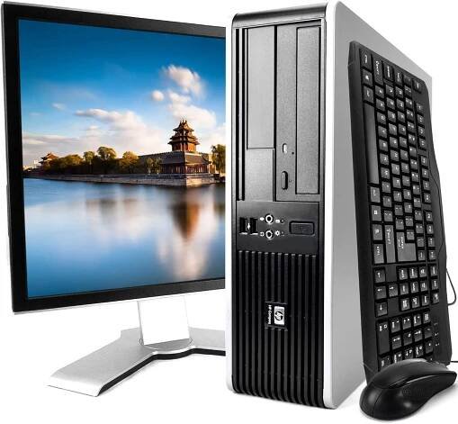 HP Elite 7900 Desktop PC Package, Intel Core 2 Duo Processor, 8GB RAM, 500GB Hard Drive, DVD-RW, Wi-Fi, Windows 10, 19in LCD Monitor (Renewed).