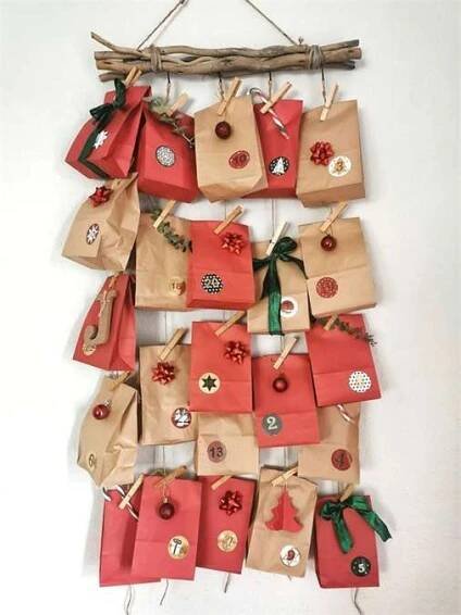 Adventní kalendář Pinterest