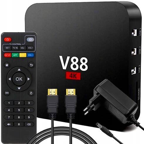 TV Box HD 4K WiFi Dekodér Android 10.1 TV Box Přehrávač multimediální