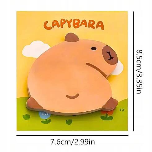 KARTIČKY KAPYBARA CAPIBARA SAMOLEPICÍ BLOČEK 30 STRAN DEN CHLAPCŮ za 29.00CZK - Allegro