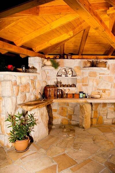 Grilovací dům obr.7 | Outdoor kitchen patio, Outdoor kitchen, Outdoor living rooms