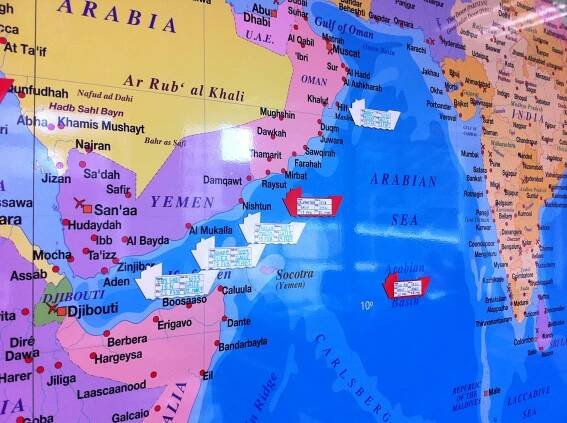 Custom printed magnetic map