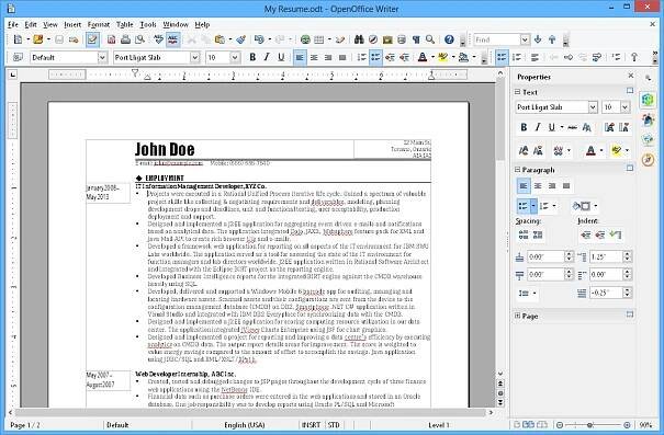 Apache OpenOffice Writer
