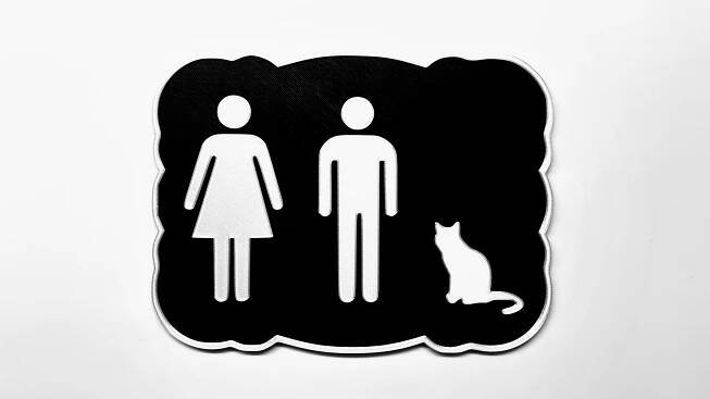 Cedule Kočka#7 na WC - speciální edice (25% z ceny darujeme)