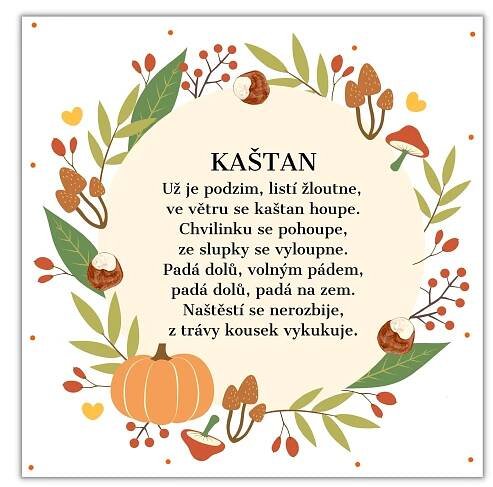 Básnička Kaštan