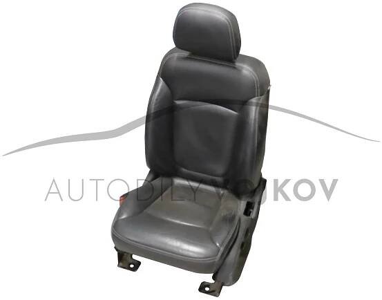 Sedačka řidiče komplet elektrická černá kůže PAN-1HL