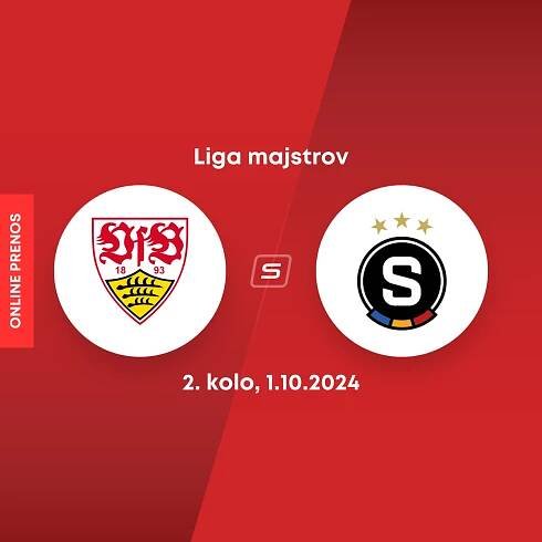 Liga majstrov: Sparta Praha remizovala na pôde nemeckého Stuttgartu