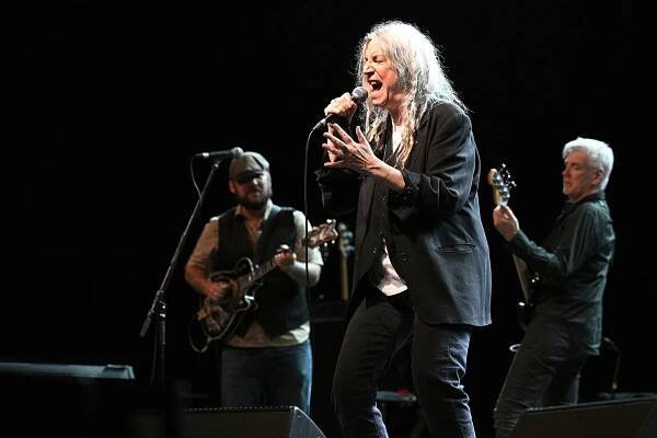 Americká hudebnice Patti Smith na koncertu v Praze, červenec 2022