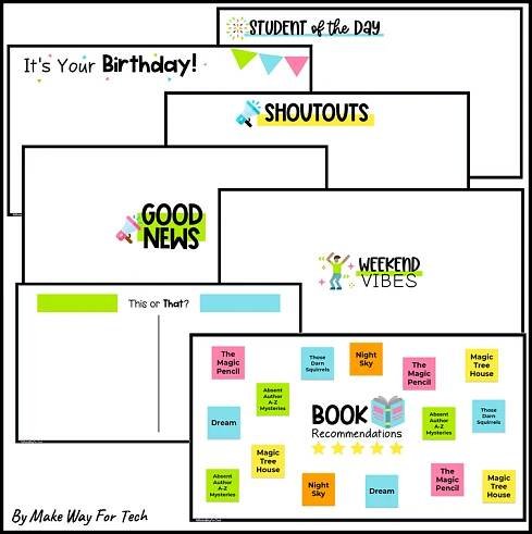 Jamboard Template Morning Meeting