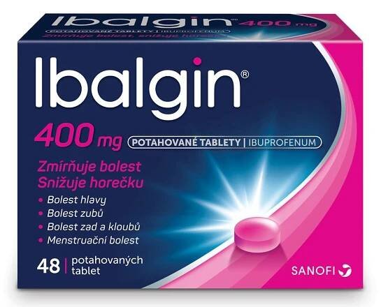Ibalgin 400 mg 48 potahovaných tablet