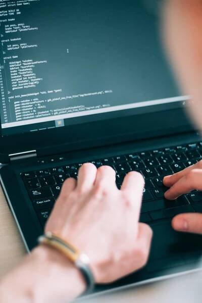 Programátor kód přenosný webový vývojář návrhu — Stock obrázek