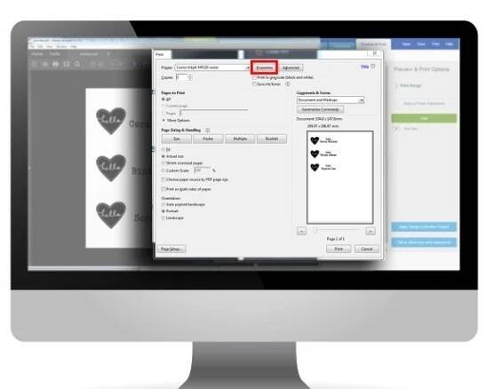 Stolní počítač se softwarem Design & Print