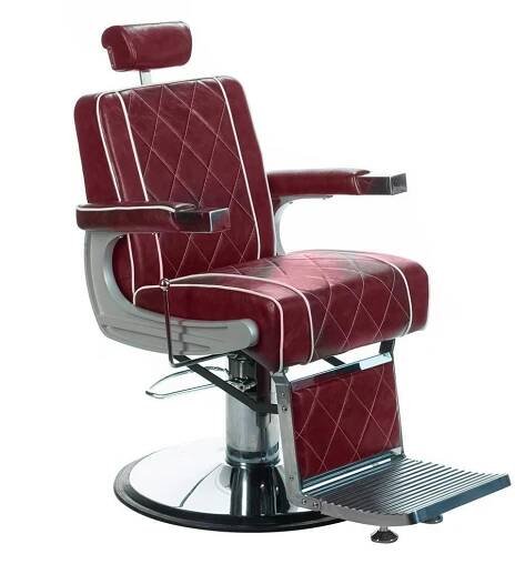 Barber křeslo ODYS BH-31825M LUX burgundi