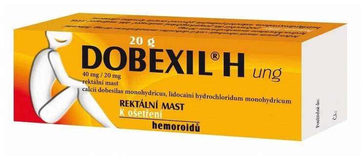 DOBEXIL H UNG 40MG/20MG rektální mast 1X20G II
