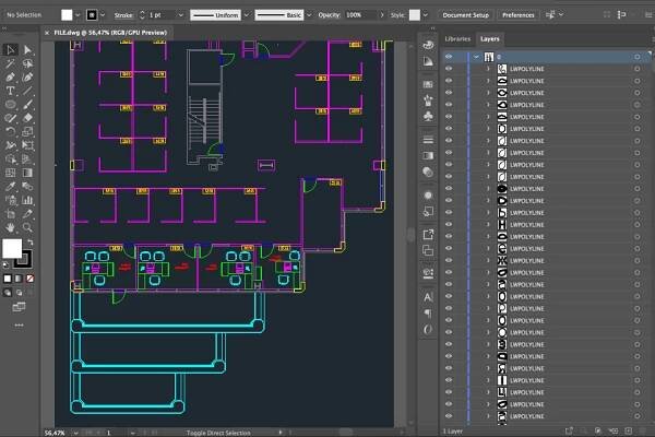 how to open dwg file format
