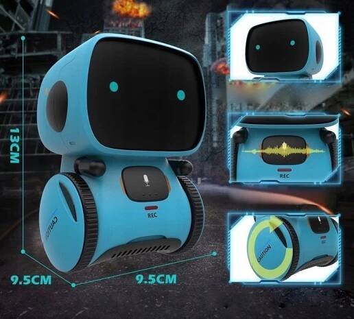 Interaktivní Hračka ovládaná hlasem, MINI, vzdělávací, pro chlapce Kód výrobce Robot Interaktywny, edukacyjny, niebieski1