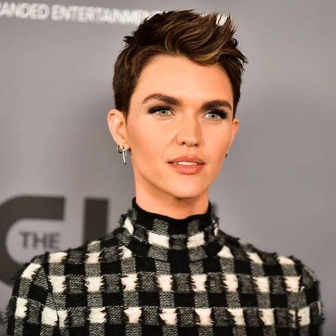 Ruby Rose Dyed Her New Buzz Cut and Now Has Half Blue and Half Pink Hair — Photos