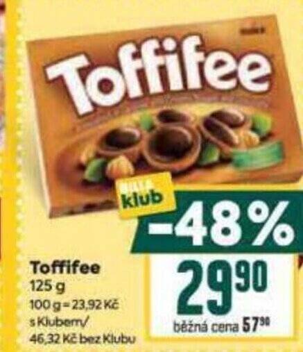 Billa Toffifee nabídka