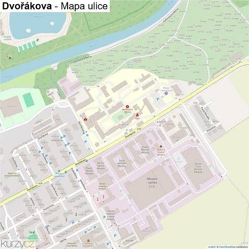 Dvořákova - mapy | Kurzy.cz