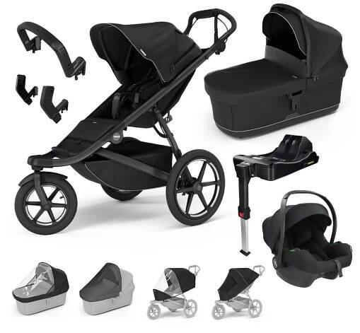 THULE Trojkombinace 10v1 Urban Glide 3 + Bassinet + příslušenství 2024 + Avionaut Cosmo 2.0 + Base Dock 2 - THULE - Kombinace