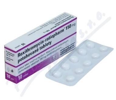 Roxithromycin Ratiopharm 150mg tbl.flm.10x1
