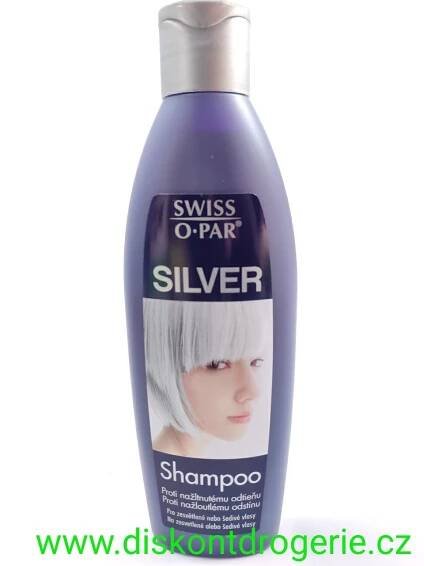 Swiss-o-Par Silver šampon pro šedé a blonďaté vlasy 250ml : Drogerie, parfémy, BIO produkty