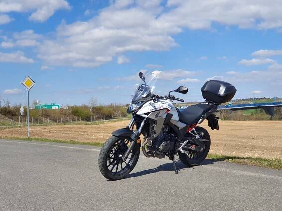 Honda CB500X v redakčním testu.