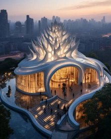 A Building with Futuristic Architecture Design AI Artwork 10