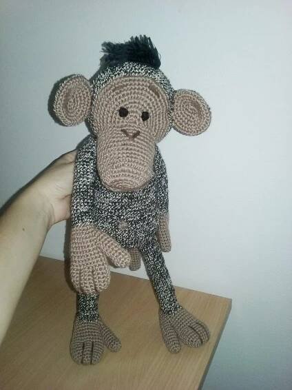 Opičí kamarád cca 50 cm (póza č.2)